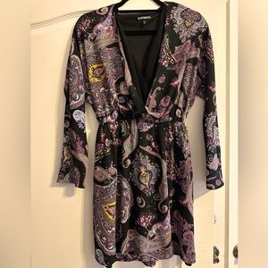Paisley black design dress